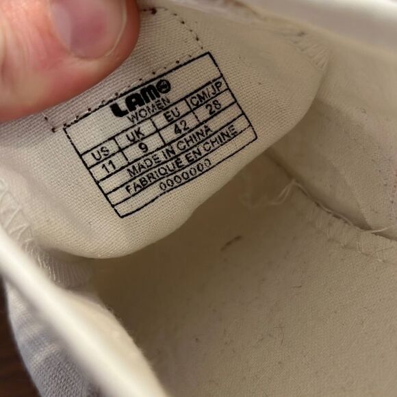 Lam White Lace Up Linen Espadrilles Womens US 11W - Picture 8 of 8